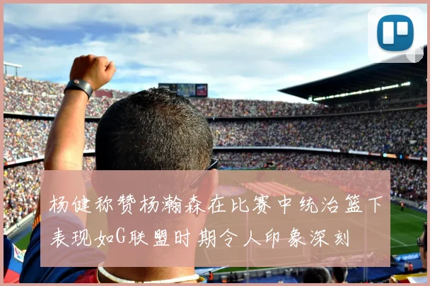杨健称赞杨瀚森在比赛中统治篮下表现如G联盟时期令人印象深刻
